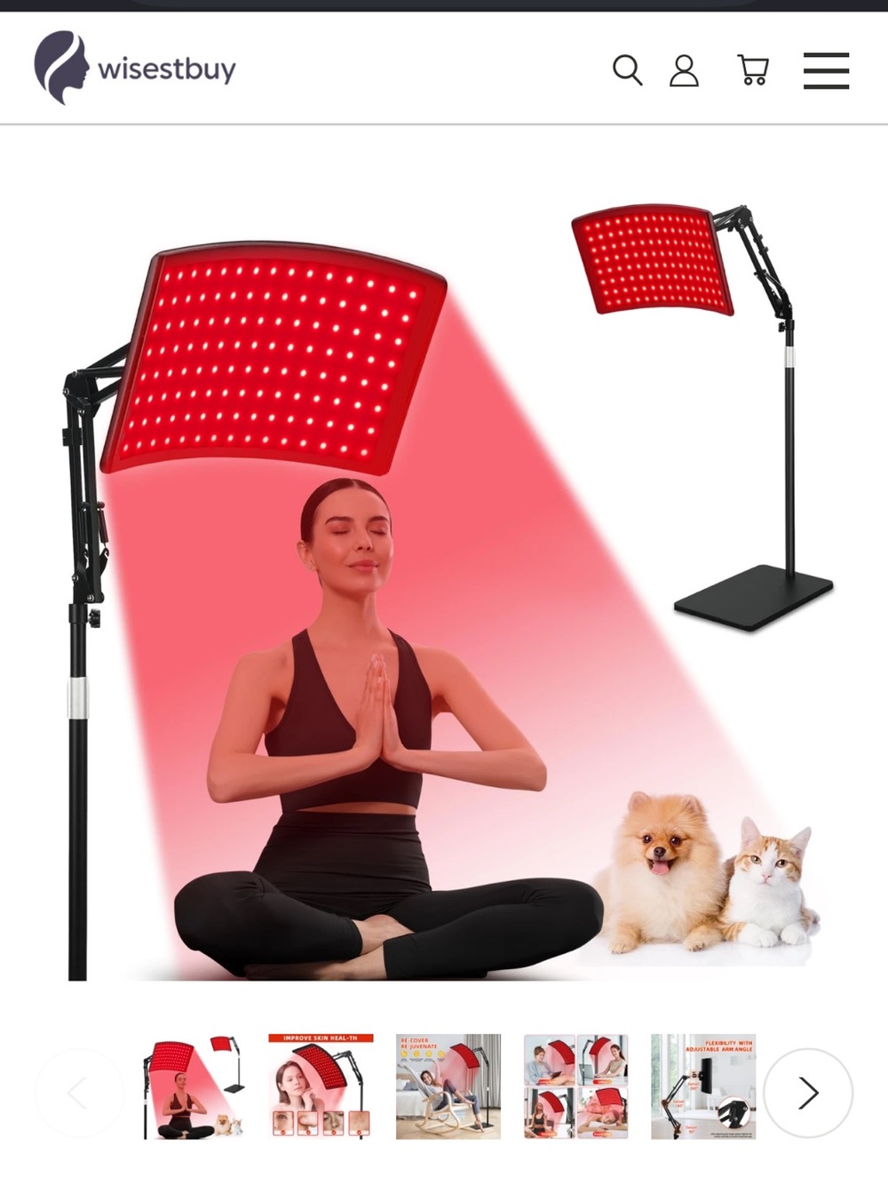 Viconor Red LED Therapy Light panel -